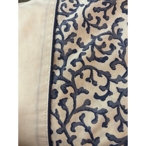 Waverly Full Flat Sheet Savoy 200 Thread Count Blue & White The Savoy Bluebell - Picture 2 of 4